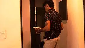 stepson finds stepsister masturbating, 'need help?'