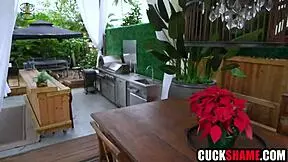 the husband surprises his latina wife on her birthday