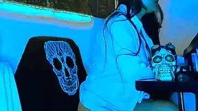 the wonderful blue says, watch me masturbate with my big dildo live