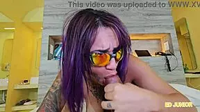 Ed junior fucks mandraka jhenni cris without condom in red and sheer