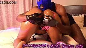 Rubbing oil on her bigbooty sothobarbiey phatass juicy south africa baddiez, want to join?