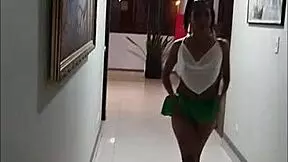 Rossy Ebony Tries Sexy Clothes Then Gets Fucked Completely in Red