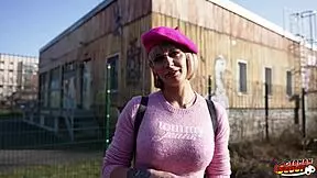 German Scout French Blonde Beauty Endy with Big Clit and Tits at Pick Up Casting Fuck