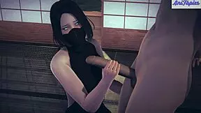 Can this ninja girl complete her secret sex mission in 3D hentai?