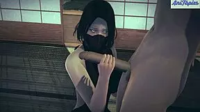 Can this ninja girl complete her secret sex mission in 3D hentai?