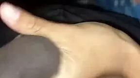 my stepmother helps with a handjob and deep throat