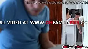 Big tits asian teen stepsis in threesome sex 😏