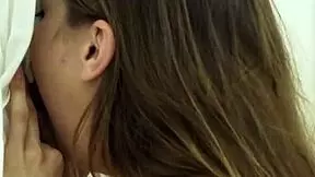 Shy mormon teen 18+ loosens up during a cock sucking session