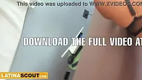 Busty 18yo Latina lingerie model rides big cock POV cowgirl till he cums.