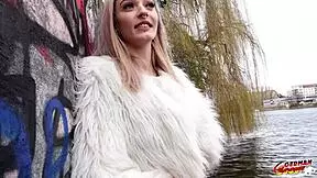 Skinny German Becky's First Time Porn Casting In Berlin!