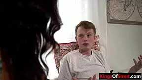 stepmom encourages her stepson to try new things