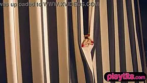 Big ass petite 18+ gorgeous milf reveals juicy round tits by the pool