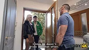 Daddy4k naughty caroline marian makes cock cum for ring