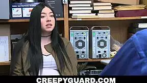 creepyguard curvy thief amilia onyx stripped searched and fucked by the lp officer