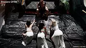 What A Wild Foursome With Kira Noir, Ryan Reid, Nichole Saphir, And Jesse Pony!