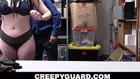 creepyguard curvy thief amilia onyx stripped searched and fucked by the lp officer