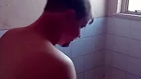grandpa daddy getting best blowjob bathroom sex