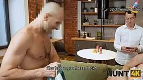 hunt4k blonde girlfriend fucks for cash, boyfriend profits