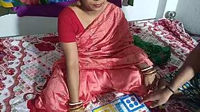 Can the ludo game winner take advantage of bhabhi with clear hindi voice?