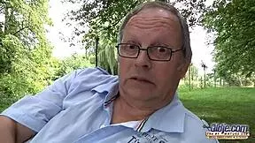 Fat Old Man Roughly Fucks Young Girl's Mouth