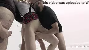 Lilit Sweet Submissively Fucked in BDSM Group with Deepthroat and Cum Swallow