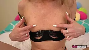 Ashley Tees delivers hottest jerk off instructions and masturbation