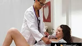 omg, milf doctor dana vespoli caught petite patient liz jordan masturbating in the exam room 😲
