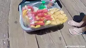 thick oily maria riding strangers big white cock