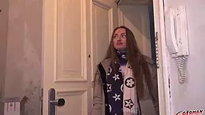 german scout blonde tall girl julia maze seduce to cheating casting fuck at model job