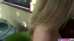 Pretty Amber's fuckin n slappin with her big tits bouncin durin hardcore sex n cumshot.