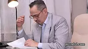 Natural teen seduced and drilled by senior tutor in hardcore session