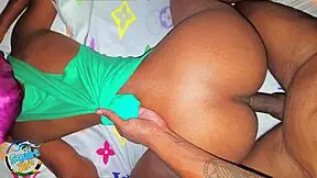 My girlfriend allowed me to fuck her best friend, a petite ebony from Toronto, in hardcore doggy style