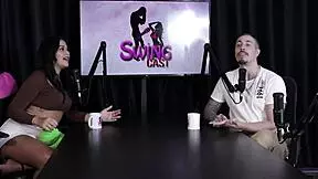 Actor goes limp! No big dick needed for reverse gangbang in sheer red lingerie!