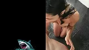 venezuelan prostitute fucks client bareback in shower