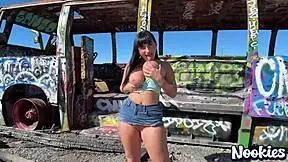 I made her cum in public - aleksa mink - risky sex