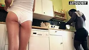 Russian Teen 18+ Alya Stark Takes Hard Bbc At Breakfast - Horny Hostel