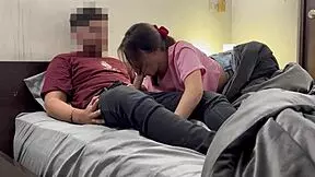 Horny Stepdaughter Rides Perverted Stepfather's Cock