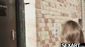 Flawless model performs solo masturbation during casting interview