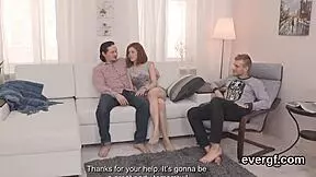 Flat broke boyfriend lets slutty buddy bang ex for cash