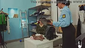 I caught two girls stealing and made them suck to escape