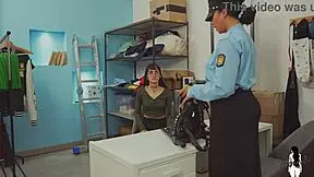 I caught two girls stealing and made them suck to escape