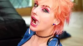 a hot college student experiences her first blowbang party