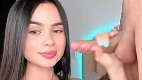 he fucks my ass and cums on my face, beautiful latina with big butt