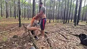 ruiva gostosa starts exhibitionism on the trail, but does it end in wild outdoor sex?