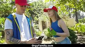 Nerd step sister fucks her step brother for the game, you know?