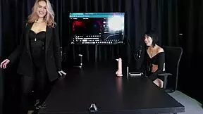 Ariane Kimiko in sheer red lingerie shares her experience with mc lan