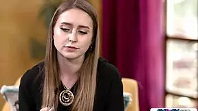 Teen counselor lets hot babe facesit her 😍