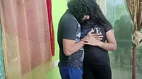 Indian couple in sharing sweet kisses and romantic moments