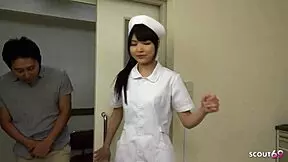 Skinny Japanese Nurse Teen 18+ Gets Creampie Fuck By Patient In Hospital