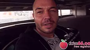 horny german blonde banged in public by random date?